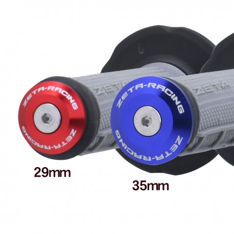 Topes de Manillar Zeta Naranja 35mm.