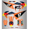 Kit de Adhesivos GoPro RedBull Ktm Exc/Exc-f 20-22 Naranja/Azul.