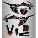 Kit de Adhesivos Fox Ktm Sx 65 19-22 Negro/Gris.
