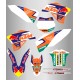 Kit de Adhesivos Red Bull Ktm Sx/Sx-f 08-10 Naranja/Azul.