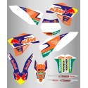 Kit de Adhesivos Red Bull Ktm Sx/Sx-f 08-10 Naranja/Azul.