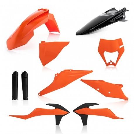 Kit Completo Plásticos Polisport Ktm Exc/Exc-f 20-22 Naranja/Negro.