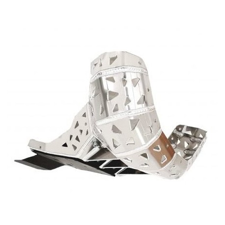 Cubrecárter P-Tech con Protector de Escape y Bieletas Gas Gas Ec 250/300 21-23 Aluminio.