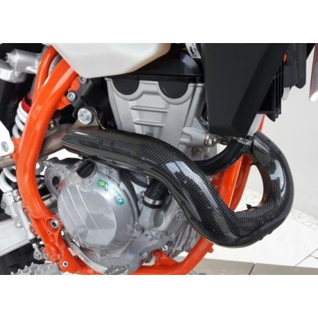 Protector de Escape Carbono Racing Ktm Exc-f 350 17-19.