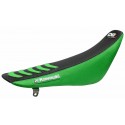 Funda Asiento Blackbird Double Grip 3 Kawasaki Kx 85 14-22 Negro/Verde.