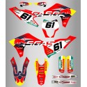 Kit de Adhesivos Factory RedBull Gas Gas Ec/Ec-f 21-23 Rojo/Blanco.
