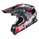 CASCO SCORPION VX-16 AIR ROK BAGOROS BLACK-RED