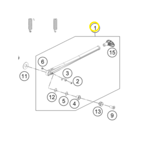 Caballete Lateral Original Ktm Exc/Exc-f 08-16 Plata.