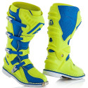 Botas Acerbis X-move Articuladas Amarillo Flúor/Azul.
