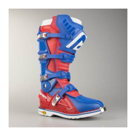 Botas Acerbis X-move Articuladas Rojo/Azul.
