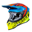 Casco Just1 J-39 Thruster Amarillo Fluor/Azul/Rojo