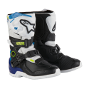 Botas Infantil Alpinestar Tech 3s Blanca/Negra/Azul