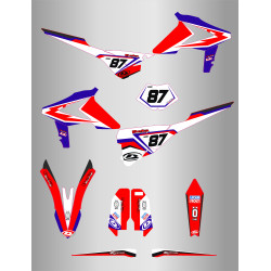 Kit de Adhesivos Monster Kawasaki Kxf 250 21-22 Verde/Negro.