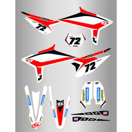 Kit de Adhesivos Beta rr 20/22 Blanco.