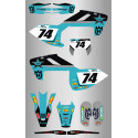 Kit de Adhesivos Husqvarna  fc-tc 2016/2018 Azul/Amarillo