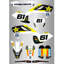 Kit de Adhesivos Husqvarna  fc-tc 2016/2018 Azul/Amarillo