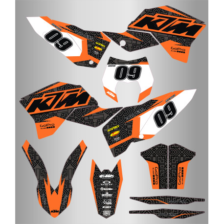 Kit de Adhesivos Ktm Exc/f 08-11 Redbull.