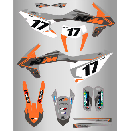 Kit de Adhesivos Ktm Exc/f 17-19 Edition.