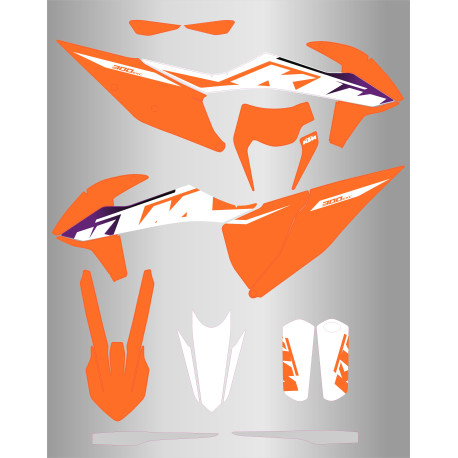 Kit de Adhesivos Ktm Exc/f 20-23 Serie.