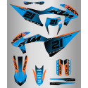 Kit de Adhesivos Ktm Exc/f 20-23 Celeste.