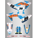 Kit de Adhesivos Ktm Exc/f 20-23 Celeste.