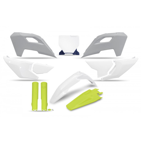 Kit Completo Plásticos Ufo Husqvarna Tc/Fc 23-24 Gris/Blanco.