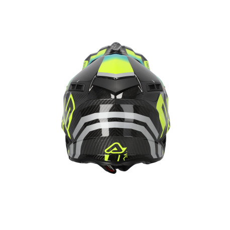 Casco Acerbis Steel Carbon Turquesa/Amarillo Flúor.