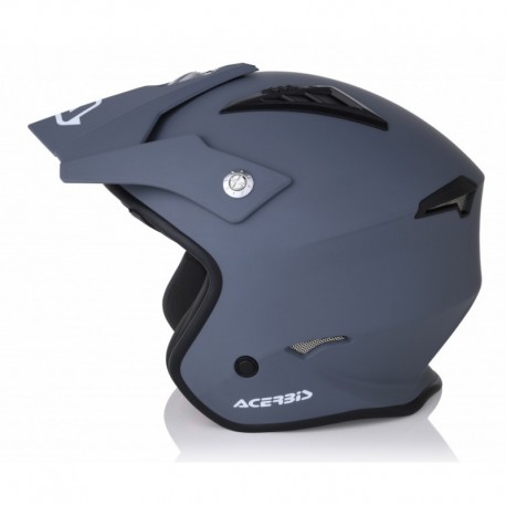 CASCO ACERBIS FS-807 FULL RACE PLATA/AZUL