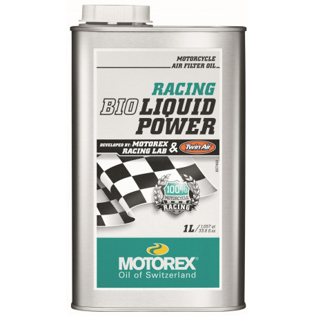 Aceite de Filtro de Aire Motorex Racing Bio Liquid Power.