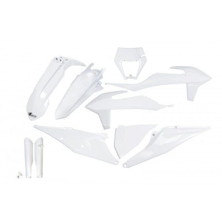 Kit Completo Plásticos Ufo Ktm Exc/Exc-f 20-23 Blanco.