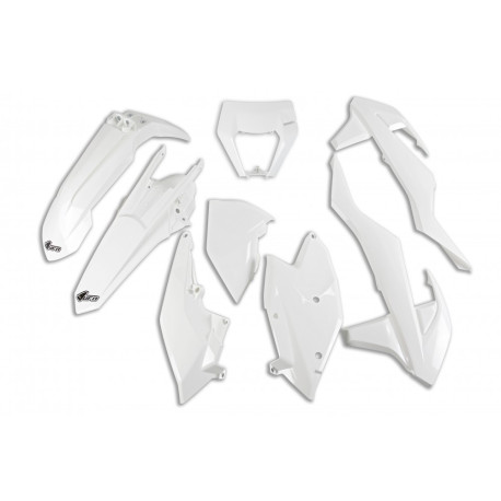 Kit Plásticos Ufo Ktm Exc/Exc-f 17-19 Blanco.