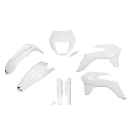 Kit Plásticos Ufo Ktm Exc/Exc-f 2016 Blanco.