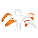 Kit Plásticos Ufo Ktm Exc/Exc-f 2016 Naranja/Blanco.