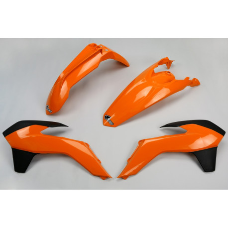 Kit Plásticos Ufo Ktm Exc/Exc-f 14-16 Naranja/Negro.