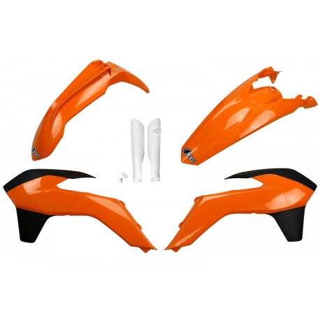 Kit Plásticos Ufo Ktm Exc/Exc-f 2016 Naranja/Negro.