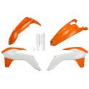 Kit Plásticos Ufo Ktm Exc/Exc-f 2016 Naranja/Blanco.