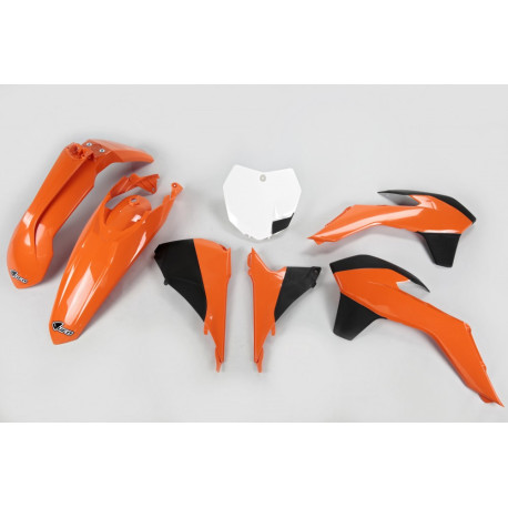 Kit Plásticos Ufo Ktm Sx/Sxf 13-15 Naranja/Negro.