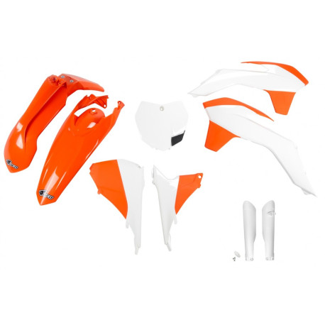 Kit Plásticos Ufo Ktm Sx/Sxf 2015 Naranja/Blanco.