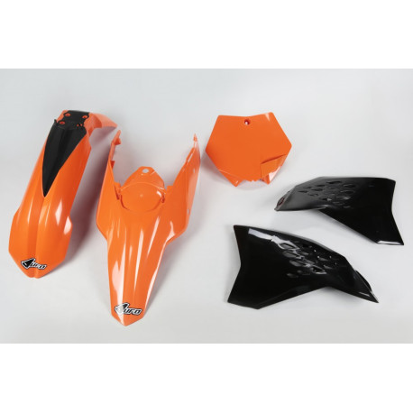 Kit Plásticos Ufo Ktm Sx/Sxf 07-10 Naranja/Negro.