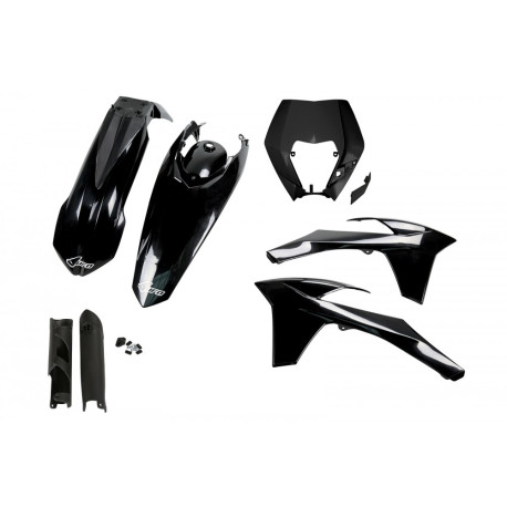 Kit Plásticos Ufo Ktm Exc/Exc-f 12-13 Negro.