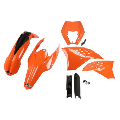 Kit Completo Plásticos Ufo Ktm Exc/Exc-f 08-11 Naranja.