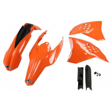 Kit Plásticos Ufo Ktm Exc/Exc-f 08-11 Naranja/Negro.