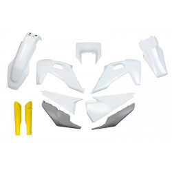 Kit Completo Plásticos Ufo Husqvarna Te/Fe 20-23 Blanco/Gris.
