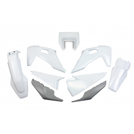 Kit Plásticos Ufo Husqvarna Te/Fe 20-23 Blanco/Gris.