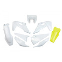 Kit Plásticos Ufo Husqvarna Te/Fe 20-23 Blanco/Amarillo.