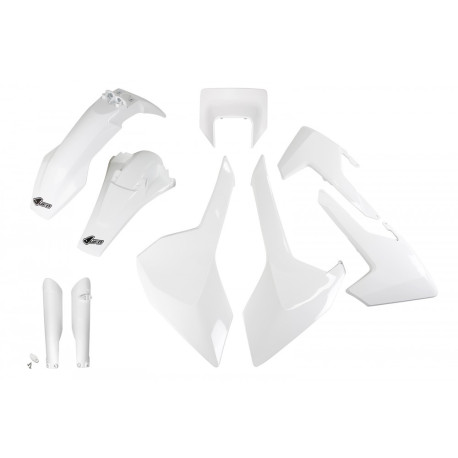 Kit Completo Plásticos Ufo Husqvarna Te/Fe 17-19 Blanco.