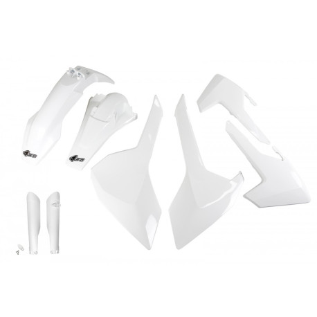 Kit Plásticos Ufo Husqvarna Te/Fe 17-19 Blanco.