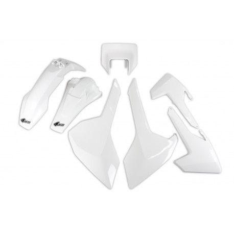 Kit Plásticos Ufo Husqvarna Te/Fe 17-19 Blanco.