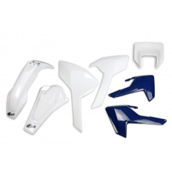 Kit Plásticos Ufo Husqvarna Te/Fe 17-19 Blanco/Azul.