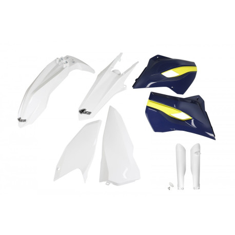 Kit Plásticos Ufo Husqvarna Te/Fe 2016 Azul/Blanco.